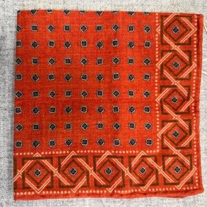 Brunello Cucinelli Geometric Patterned pocket square